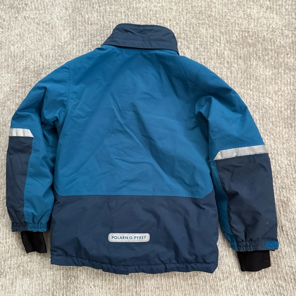 Polarn O. Pyret Kids Winter Ski Jacket Blue Waterproof 7–8Y 128 Snow‎ Gear